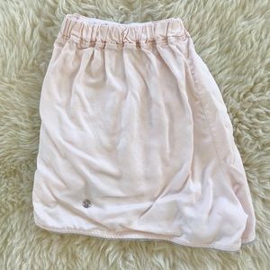 Lululemon Light Pink flow shorts